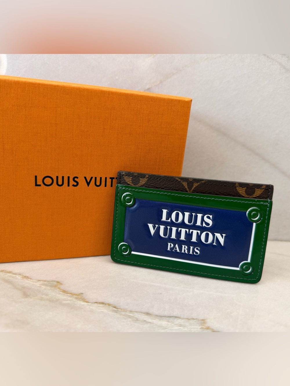 Louis Vuitton Monopaname Paris Street Sign Card Holder